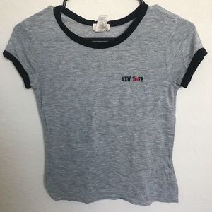 Wet Seal Grey New York T-shirt